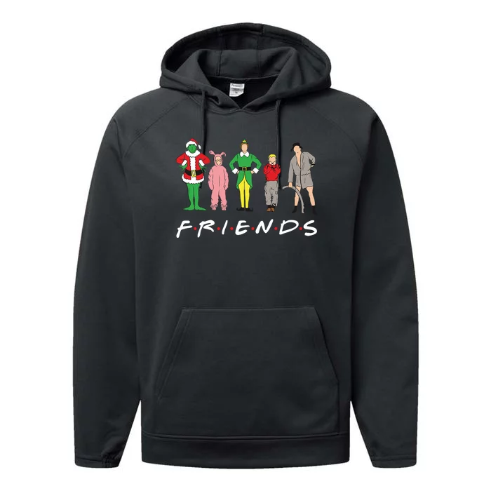 Friends Christmas Family Classic Movies Funny Performance Fleece Hoodie