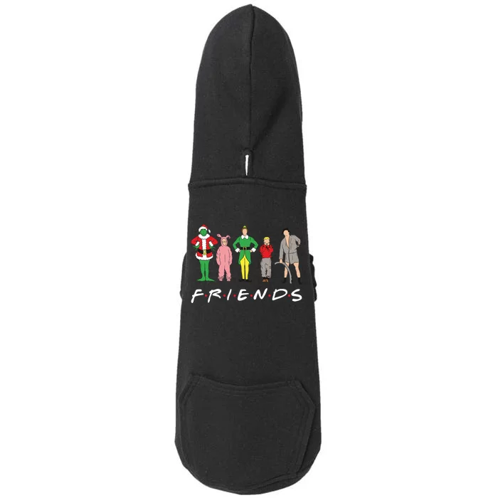 Friends Christmas Family Classic Movies Funny Doggie 3-End Fleece Hoodie