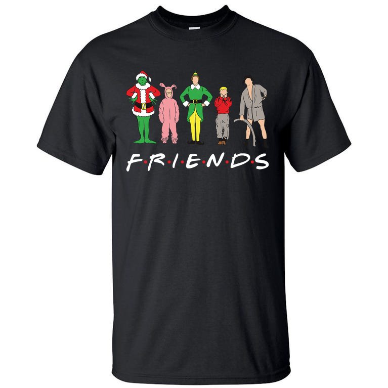 Friends Christmas Family Classic Movies Funny Tall T-Shirt