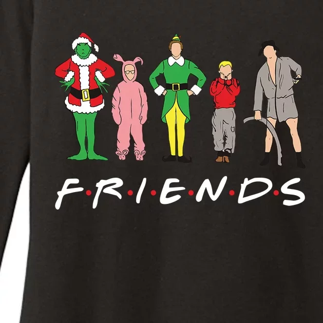 Friends Christmas Family Classic Movies Funny Womens CVC Long Sleeve Shirt