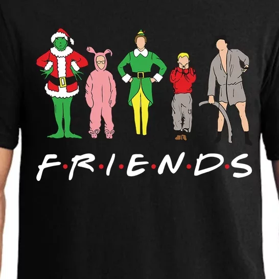 Friends Christmas Family Classic Movies Funny Pajama Set