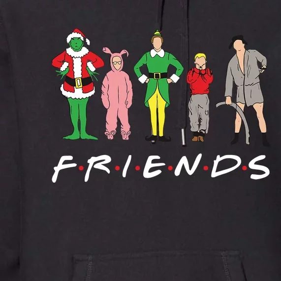 Friends Christmas Family Classic Movies Funny Premium Hoodie