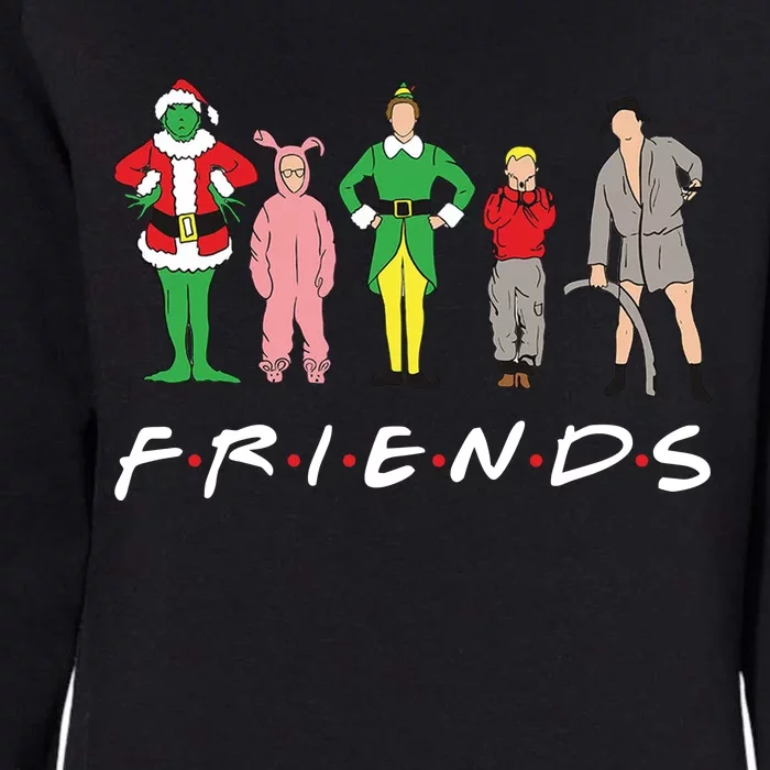 Friends Christmas Family Classic Movies Funny Womens California Wash Sweatshirt