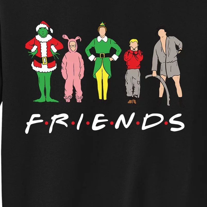 Friends Christmas Family Classic Movies Funny Tall Sweatshirt