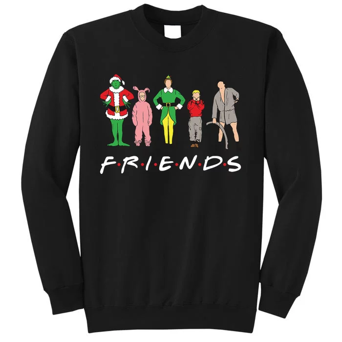 Friends Christmas Family Classic Movies Funny Tall Sweatshirt