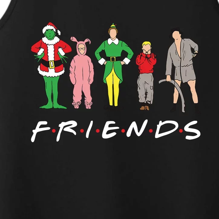 Friends Christmas Family Classic Movies Funny Performance Tank