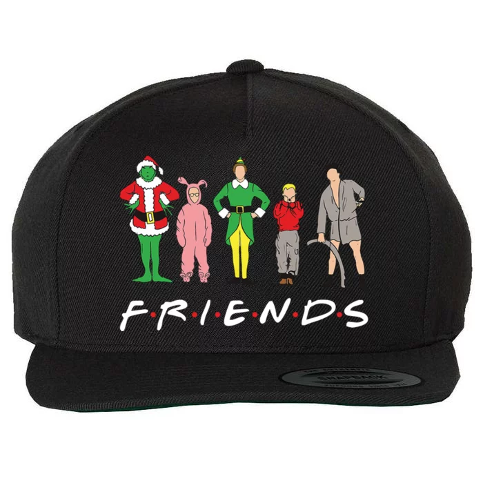 Friends Christmas Family Classic Movies Funny Wool Snapback Cap