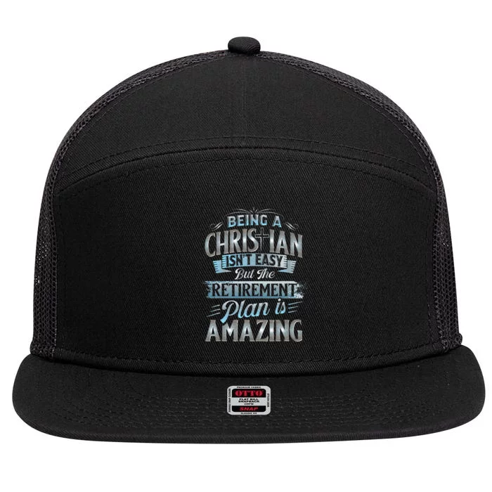 Funny Christian Funny Christian Gifts Funny Religious 7 Panel Mesh Trucker Snapback Hat