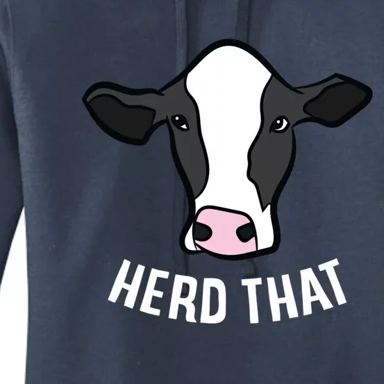 Funny Cow Farming Gift For Cow Farmer Herd That Gift Women's Pullover Hoodie