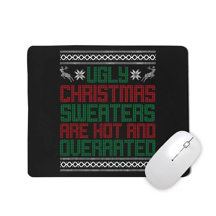 Funny Christmas For Ugly Sweater Party Mousepad