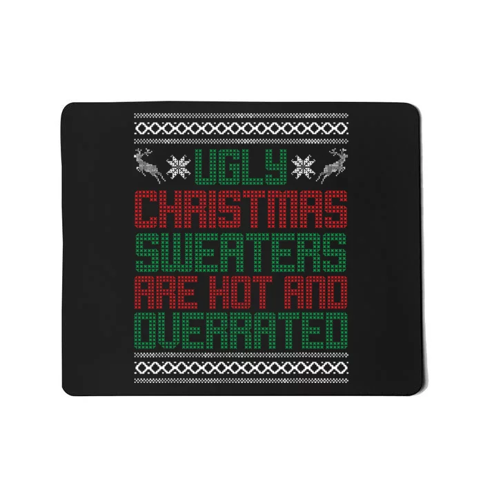 Funny Christmas For Ugly Sweater Party Mousepad