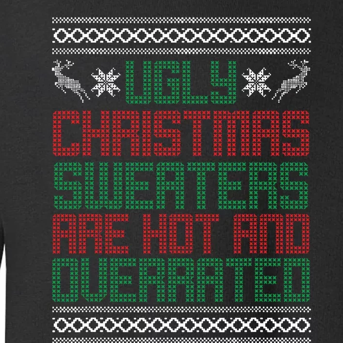 Funny Christmas For Ugly Sweater Party Toddler Sweatshirt