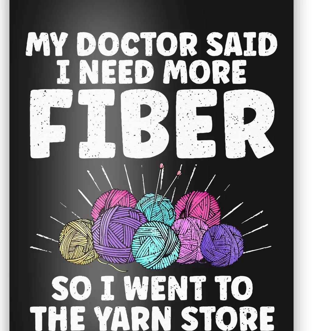 Funny Crocheting For Women Mom Knitting Yarn Crochet Lovers Poster