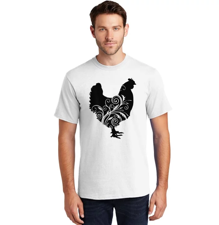 Funny Chicken Farm Animal Poultry Farmer Love Tall T-Shirt