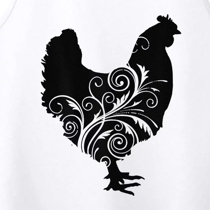 Funny Chicken Farm Animal Poultry Farmer Love Performance Tank