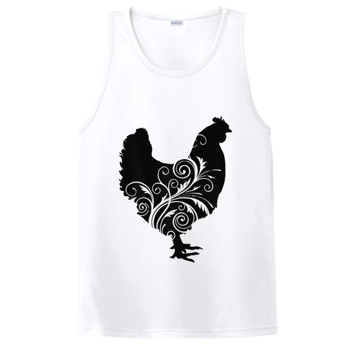 Funny Chicken Farm Animal Poultry Farmer Love Performance Tank