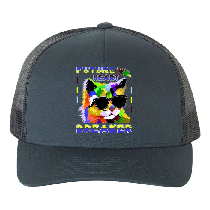 Funny Cat Future Heart Breaker Yupoong Adult 5-Panel Trucker Hat