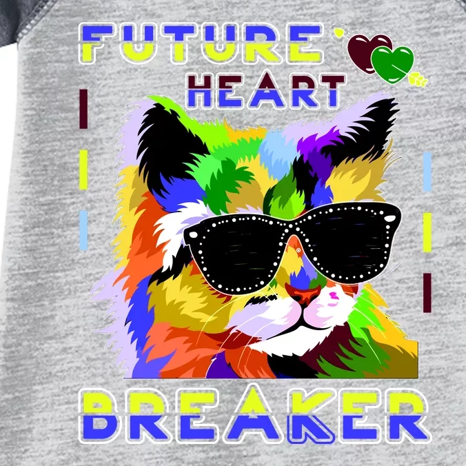 Funny Cat Future Heart Breaker Infant Baby Jersey Bodysuit