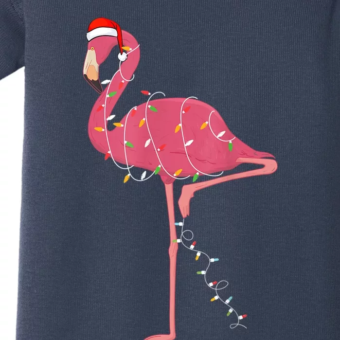 Flamingo Christmas Baby Bodysuit