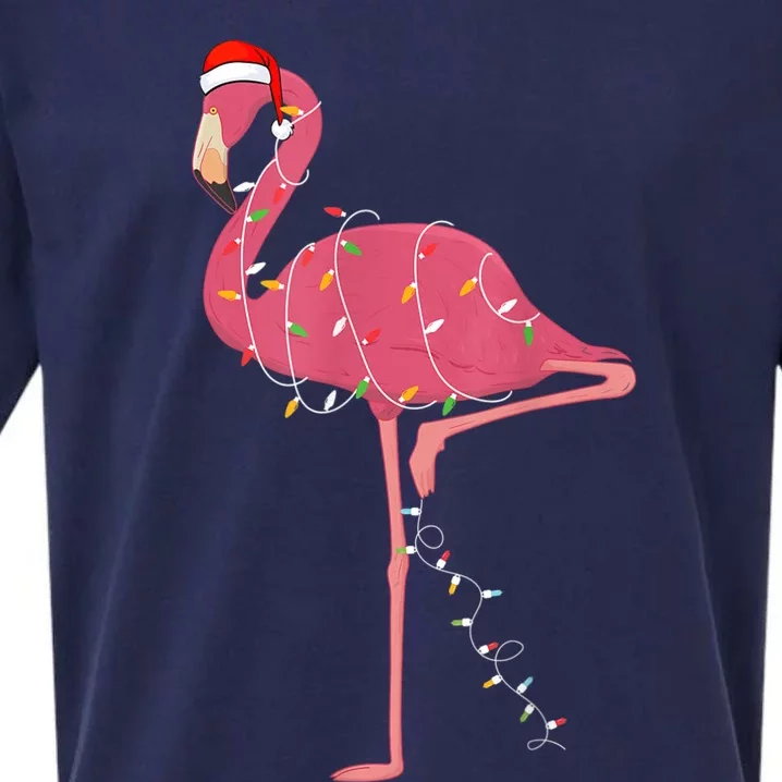 Flamingo Christmas Sueded Cloud Jersey T-Shirt