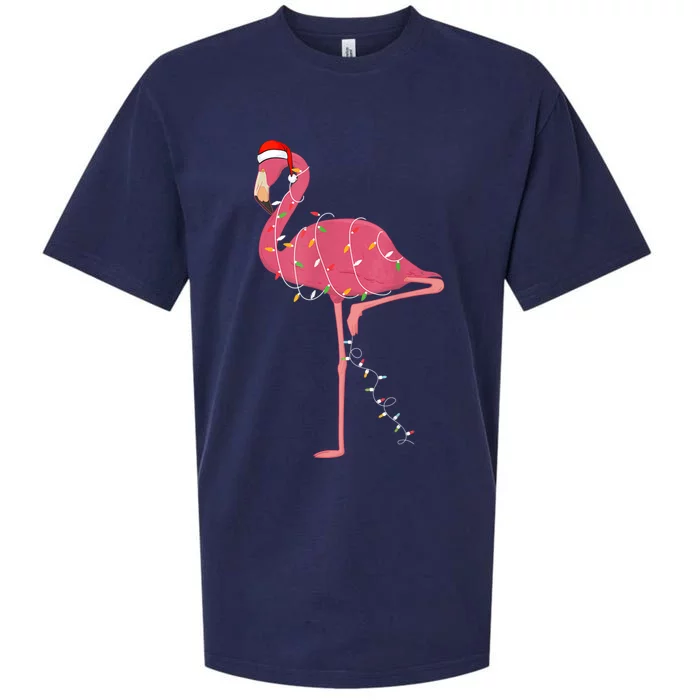 Flamingo Christmas Sueded Cloud Jersey T-Shirt