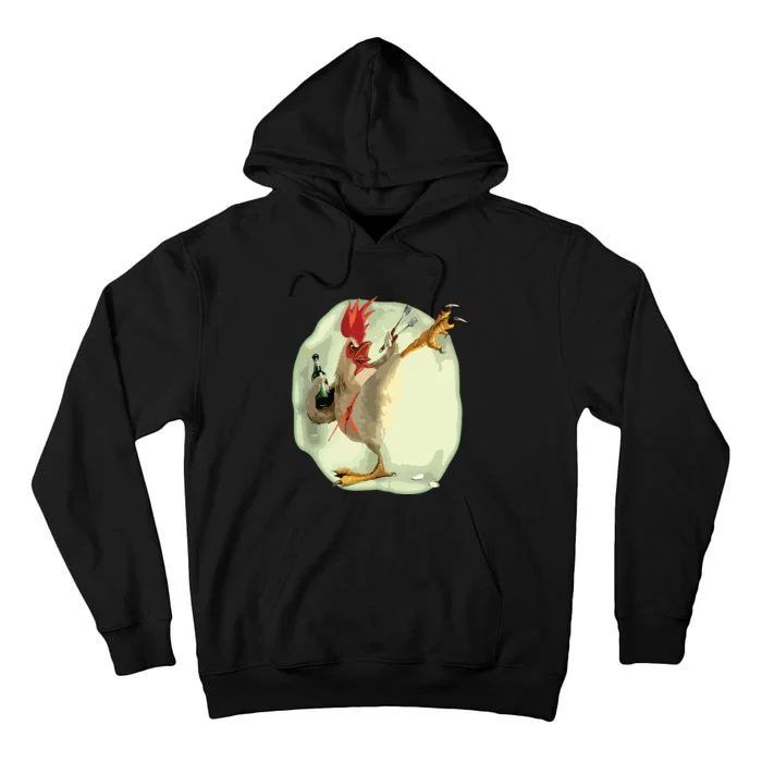 Funny Chicken Farmer Tank Top Tall Hoodie