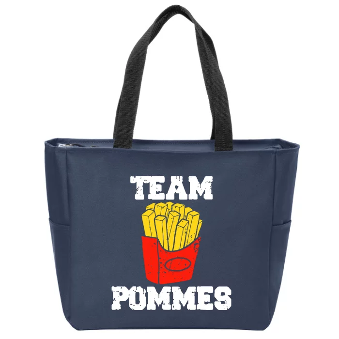 Fries Crew Fries Team Fries Group Zip Tote Bag