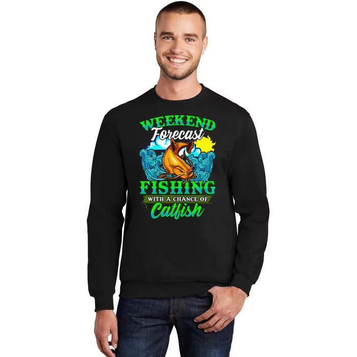 Fishing Catfish Fisherman Dads Birthday Fathers Day Sweatshirt