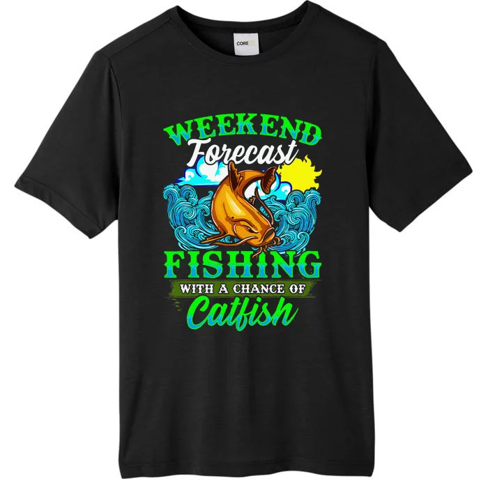 Fishing Catfish Fisherman Dads Birthday Fathers Day ChromaSoft Performance T-Shirt