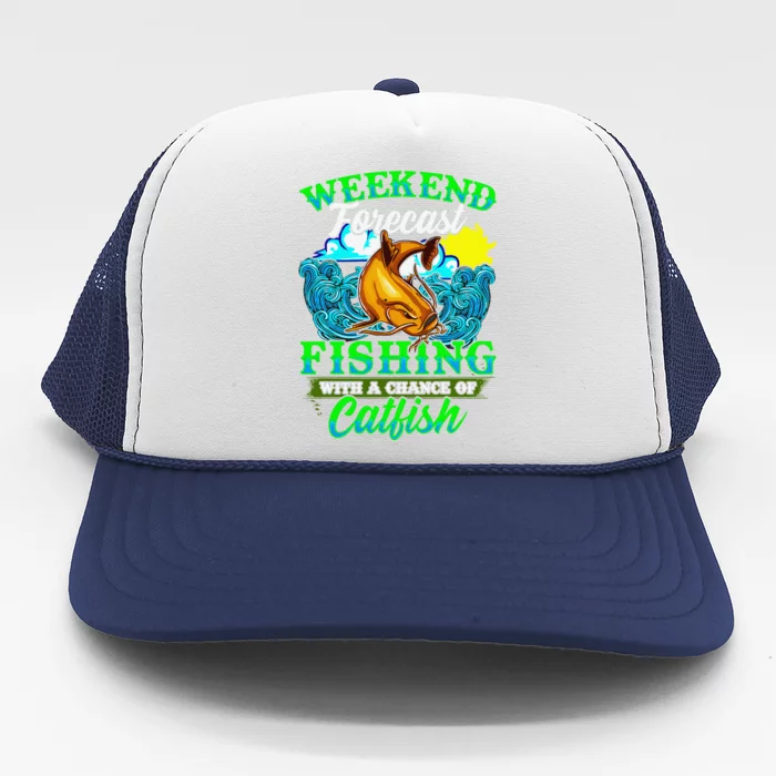 Fishing Catfish Fisherman Dads Birthday Fathers Day Trucker Hat