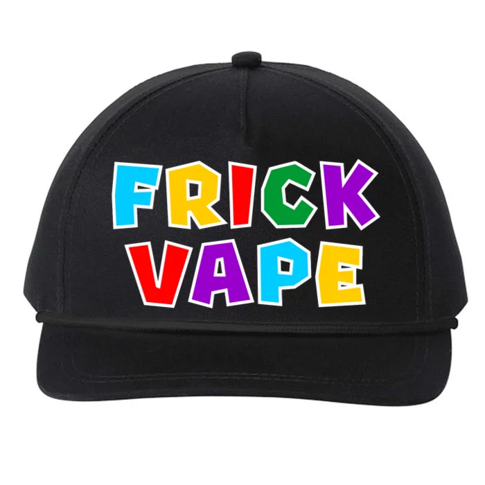 Fun Colorful Frick Vape Snapback Five-Panel Rope Hat