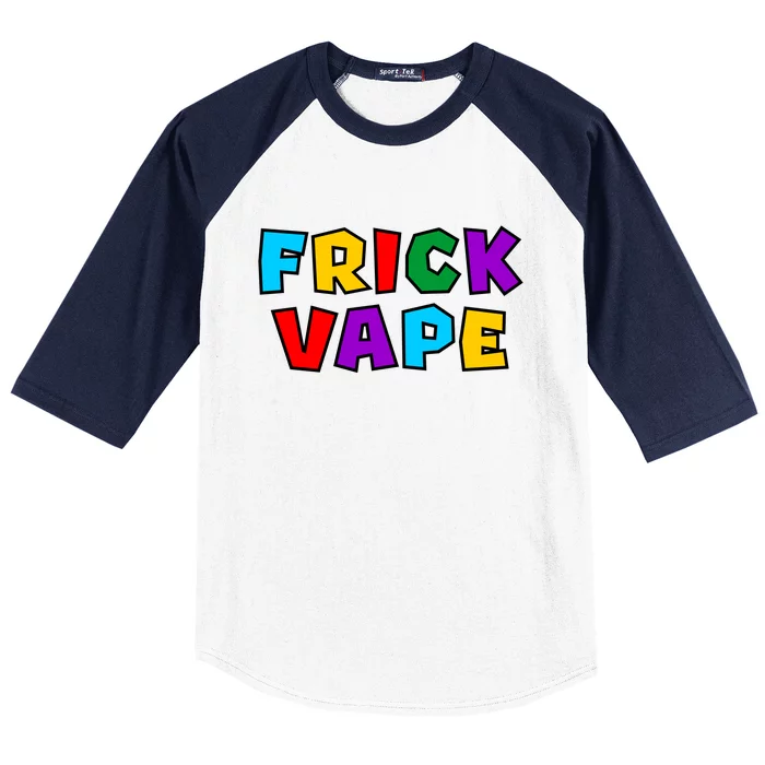 Fun Colorful Frick Vape Baseball Sleeve Shirt