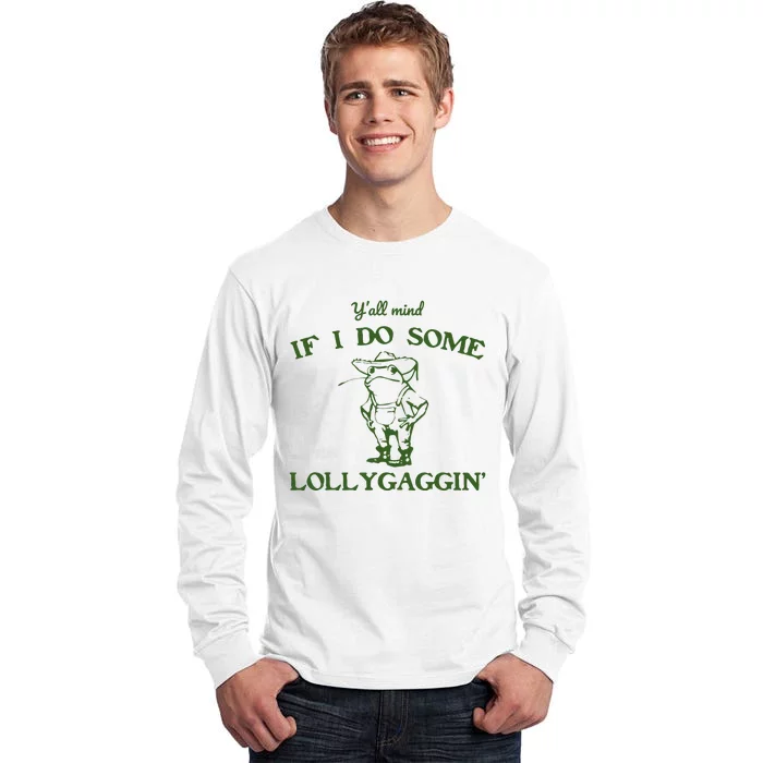 Funny Cowboy Frog Tall Long Sleeve T-Shirt