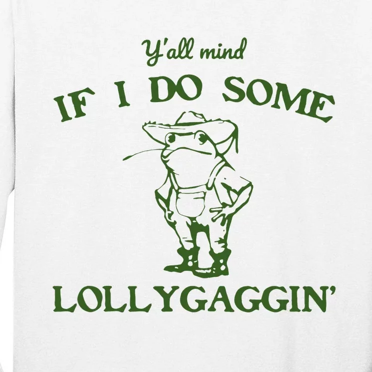 Funny Cowboy Frog Tall Long Sleeve T-Shirt