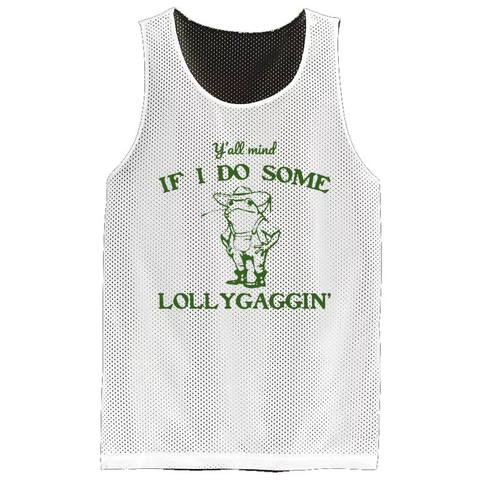 Funny Cowboy Frog Mesh Reversible Basketball Jersey Tank