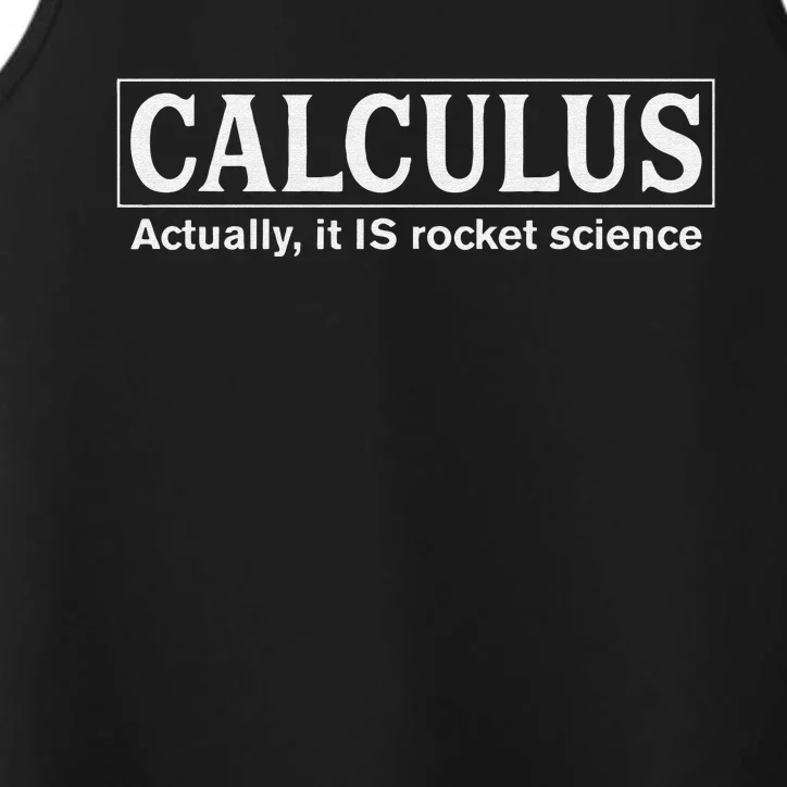 Funny Calculus For Math Teacher Math Joke Humor Performance Tank