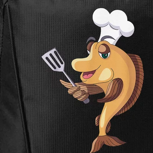 Fish Chef Fishing And Cooking City Backpack