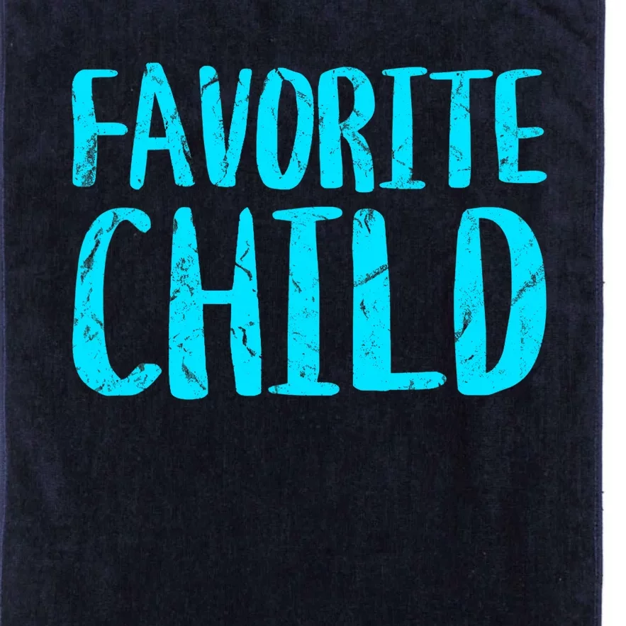 Favorite Child Funny Novelty | Mom/Dad's Favorite Platinum Collection Golf Towel