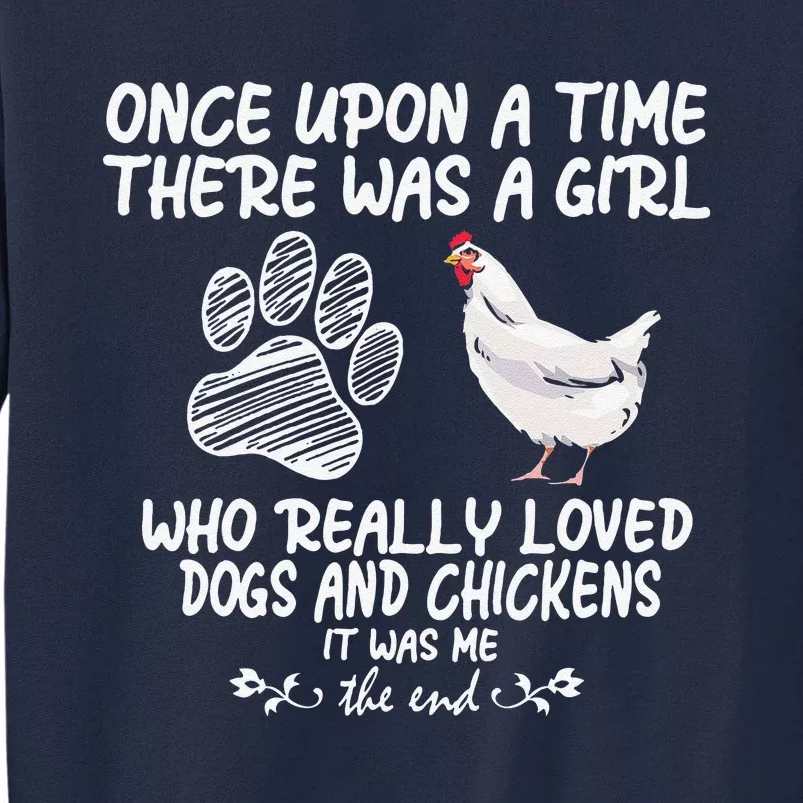 Funny Chicken For Women Funny Dog Tee Farmer Dog Gift Tall Sweatshirt