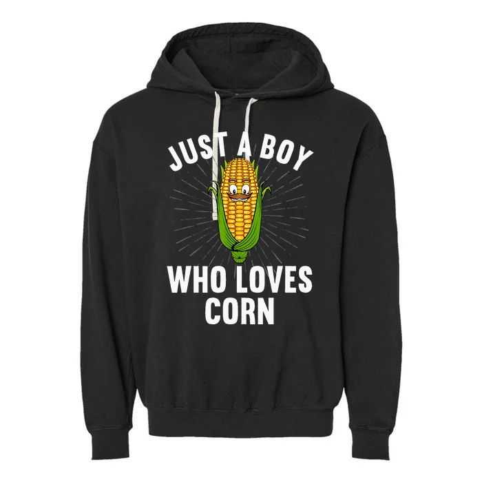 Funny Corn For Men Cob Kernel Farmer Corn Lover Garment-Dyed Fleece Hoodie