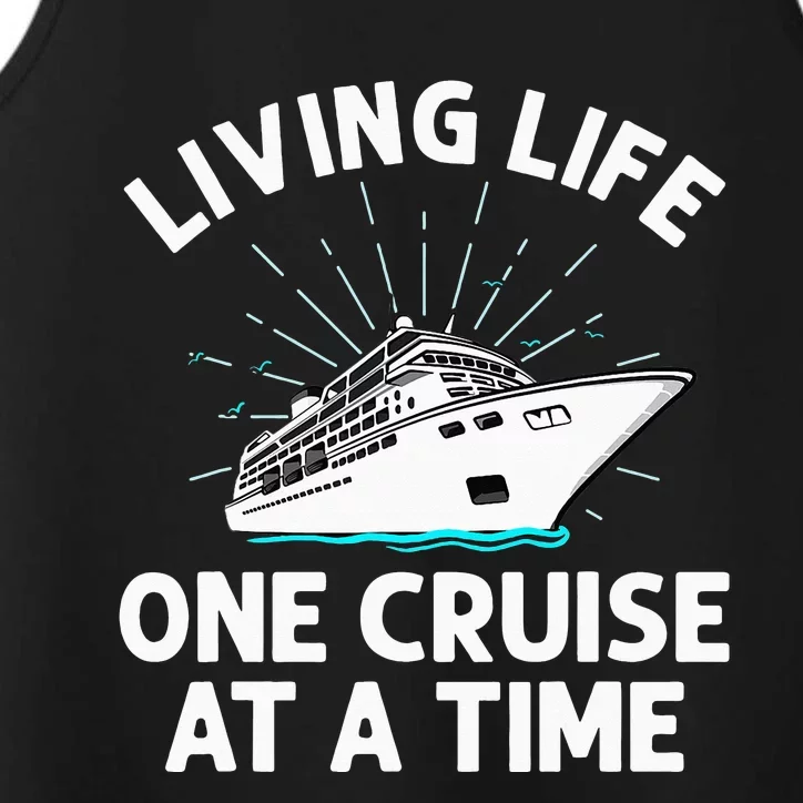 Funny Cruise  Family Cruise Vacation Couples Performance Tank