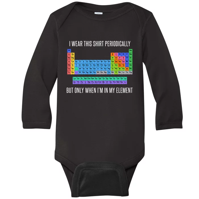 Funny Chemistry Baby Long Sleeve Bodysuit