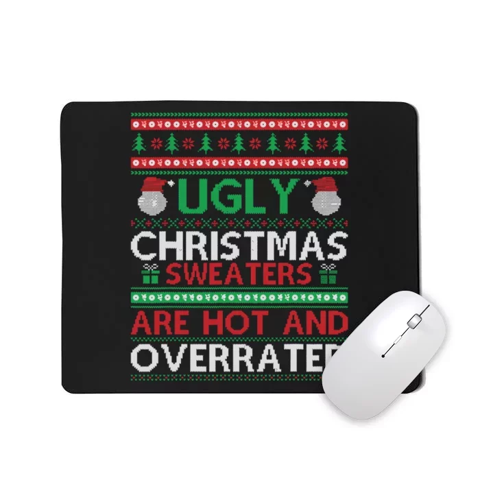 Funny Christmas For Ugly Sweater Party Mousepad