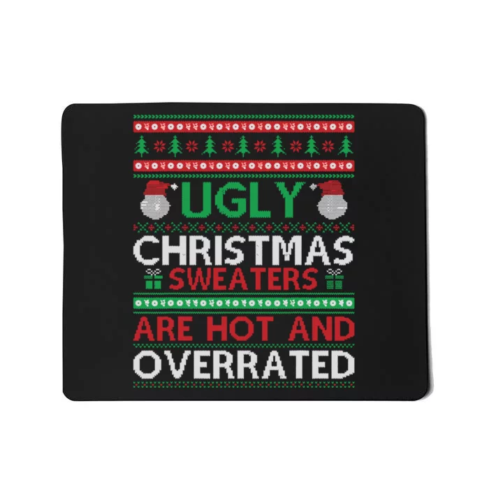 Funny Christmas For Ugly Sweater Party Mousepad