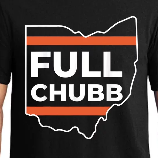 Full Chubb Football Funny Chubbhub Football Teams Cleveland Pajama Set