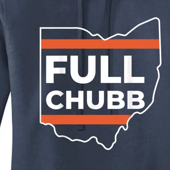 Full Chubb Football Funny Chubbhub Football Teams Cleveland Women's Pullover Hoodie