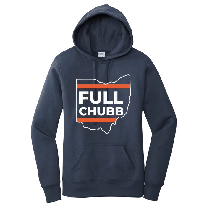 Full Chubb Football Funny Chubbhub Football Teams Cleveland Women's Pullover Hoodie