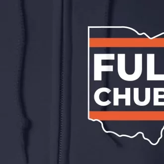 Full Chubb Football Funny Chubbhub Football Teams Cleveland Full Zip Hoodie