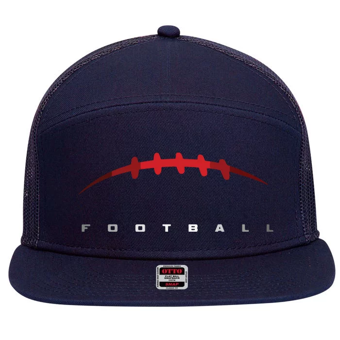 Football Clothing Football 7 Panel Mesh Trucker Snapback Hat