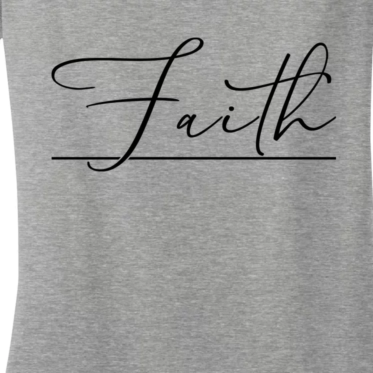 Faith Christian Women's V-Neck T-Shirt